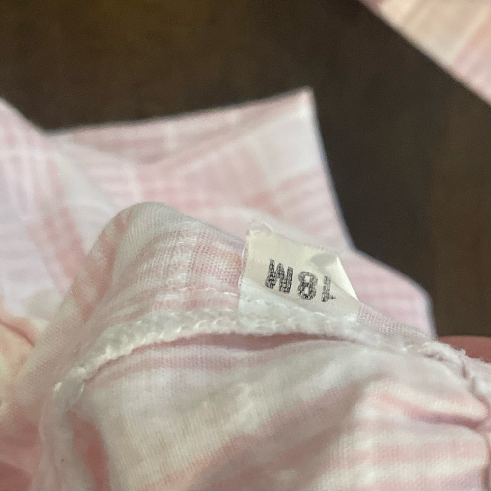 Vintage Petit Ami 18 months pink and white two piece dress set - Picture 3 of 7
